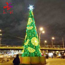 Custom Commercial 5m 6m 7m 10m 15m 20m Large Outdoor Giant Christmas Tree With Light for Shopping Mall Hotel