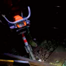 Battery-Powered Rail Tamping Machine