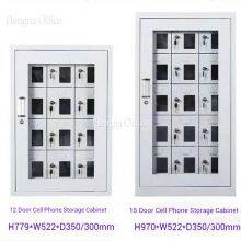 Classroom Cell Phone Charging Station for US Schools, 40 Door Student Phone Storage Locker With Name Card Slots & Visual Acrylic Doors thumbnail-2