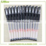 Black/red/blue plastic normal gel pen 0.5mm for office