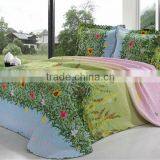 3 Pcs Gorgeous Sanded Quilt Bed Set Flower Design In Green Color thumbnail-1