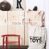 Heart Bear Eyelash Pattern Laundry Bag Pouch,Canvas Storage Bag for Toys Clothing,Baby Kids Toys Storage Bag Cute Wall Pocket thumbnail-5