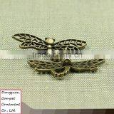 Wholesale Zinc Alloy Jewelry Hollow Out Insects Dragonfly Pendant thumbnail-3