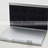 Silver Aluminum Memory Card Case COVER for MicroSD Card SD SDHC CARD 10TF+3SD Card Case thumbnail-2