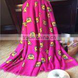 New Design Ladies Fashion Fringed Little Bear Printed Cashmere Poncho thumbnail-2