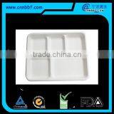 Sugarcane Biodegradable Disposable Tableware 5 Compartment Trays thumbnail-1