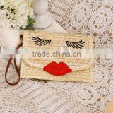 Ladies Fashion Beige Summer Natural Straw Bag thumbnail-3