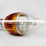 High Power Dimmable/non-dimmable 220V 3W Led Candle Bulb, 3 Watts Led Candle Light