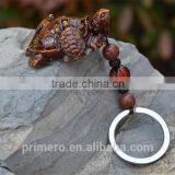 Retro Rosewood Wooden Tortoise Bead Key Chain Wholesale Custom thumbnail-2