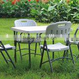 Hight-adjustable Square Dining Room HDPE Plastic Folding Table thumbnail-5