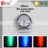 Bright LED Par Stage Light, White 54pcs 3W LED PAR Light Stage Lighting