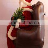 XM-A6032 48 Inch High Indoor Christmas Inflatable Santa Ornament With Gifts and Lighted Tree thumbnail-2