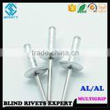 FACTORY DOME HEAD ALUMINUM/ALUMINUM MULTI GRIP POP BLIND RIVETS thumbnail-4