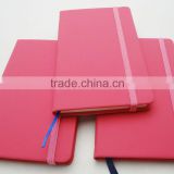 pink pvc leather cover cheap custom notebooks