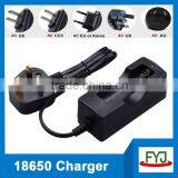 uk plug charger 18650 4.2v 1a for single 18650 rechargeable battery cell YJP-18650S