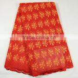 African Embroided Fabrics Swiss Voile Lace High Quality New Arrival in Switzerland thumbnail-1