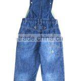 Baby Denim Jeans Soft Washed Baby Pants Boys Jeans With Suspenders thumbnail-2