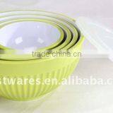 Pure Color Easy Clean 4 Pcs Glass Bowl Set