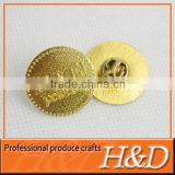 gold plated cheap metal creative badge