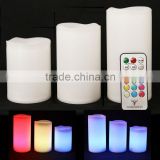 wax Weatherproof Outdoor and Indoor Color Changing Candles with Remote Control & Timer