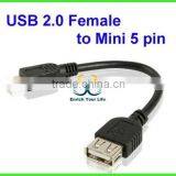 USB AM Mini5p Flat Cable