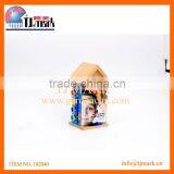 PAINT YOUR OWN TOYS WOOD BIRD HOUSE thumbnail-1