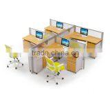 Used Glass Office Low Partition Melamine Table Top thumbnail-2