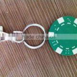 11.5g High Quality ABS Custom Lucky Poker Chip Keychain thumbnail-2