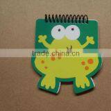 Lovely Frog Shape Spiral Notebook