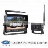 2.4GHz Wireless Backup Reversing Kit, 7" Wireless Rear View System With Wifi Night Vision IR Camera for Truck, Heavy Duty