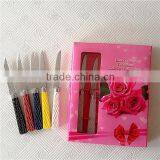 Rattan Design Plastic Handle Paring Knife