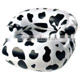 1 seat promotion inflatable sofa chair with milk cow pattern