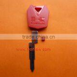 Plastic Key Shell for Kawasaki Motorcycle Transponder Key Bank With Right Blade (Red Color) Fob,for Car and Motorcycle