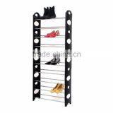 Folding 10 Tier 30 Pair Melamine Shoe Racks thumbnail-1