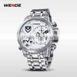 WEIDE Men Full Steel Watch Quartz Movement Stop Watch Waterproof Diving Military Men Sports Watches Men Luxury Brand WG93002 thumbnail-2