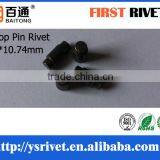 5*10.74mm Black Color Double Head Steel Rivet, Solid Stop Pin Rivet thumbnail-4