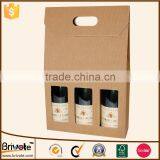 Natural Wine Bottle Carton Box Dimension of Carton Wine Box Wine Carton Box