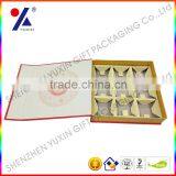 Engagement Mooncake Packing Box Moon Cake Box Paper Gift Packaging Box Paper Box With Divider Factory Price/ Fast Delivery