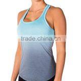 Fashion New Design Dip Dye Fitness Wear Yoga Tank Top