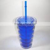 Double Wall Plastic Ice Mug Tumbler