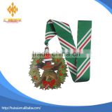 OEM custom design cheap medals with ribbon