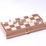 Wooden Folding Chess Set With Travel Design