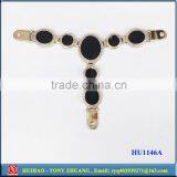 Blue Color Plastic Shoe Chain Buckle Decoration for Women Sandal HU1169B thumbnail-3