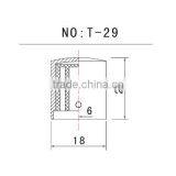 3PCS Gilded Metal Dome Knobs Knurled Barrel for Electric Guitar Parts Gold thumbnail-2