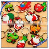 Christmas Santa Clause Promotion Gift Pvc Key Chain