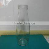 500ml Taller Clear Glass Milk Bottle thumbnail-1