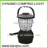 LED dynamo camping lantern with compass