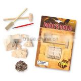 Archaeological toy of Fool's Gold dig kit