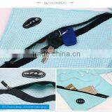 Wholesale Custom Logo Microfiber Organic Gym Sport Towel With Zip Pocket thumbnail-3