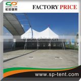 Elegant peg and pole tents cover double Waterproof PVC fabric for sale